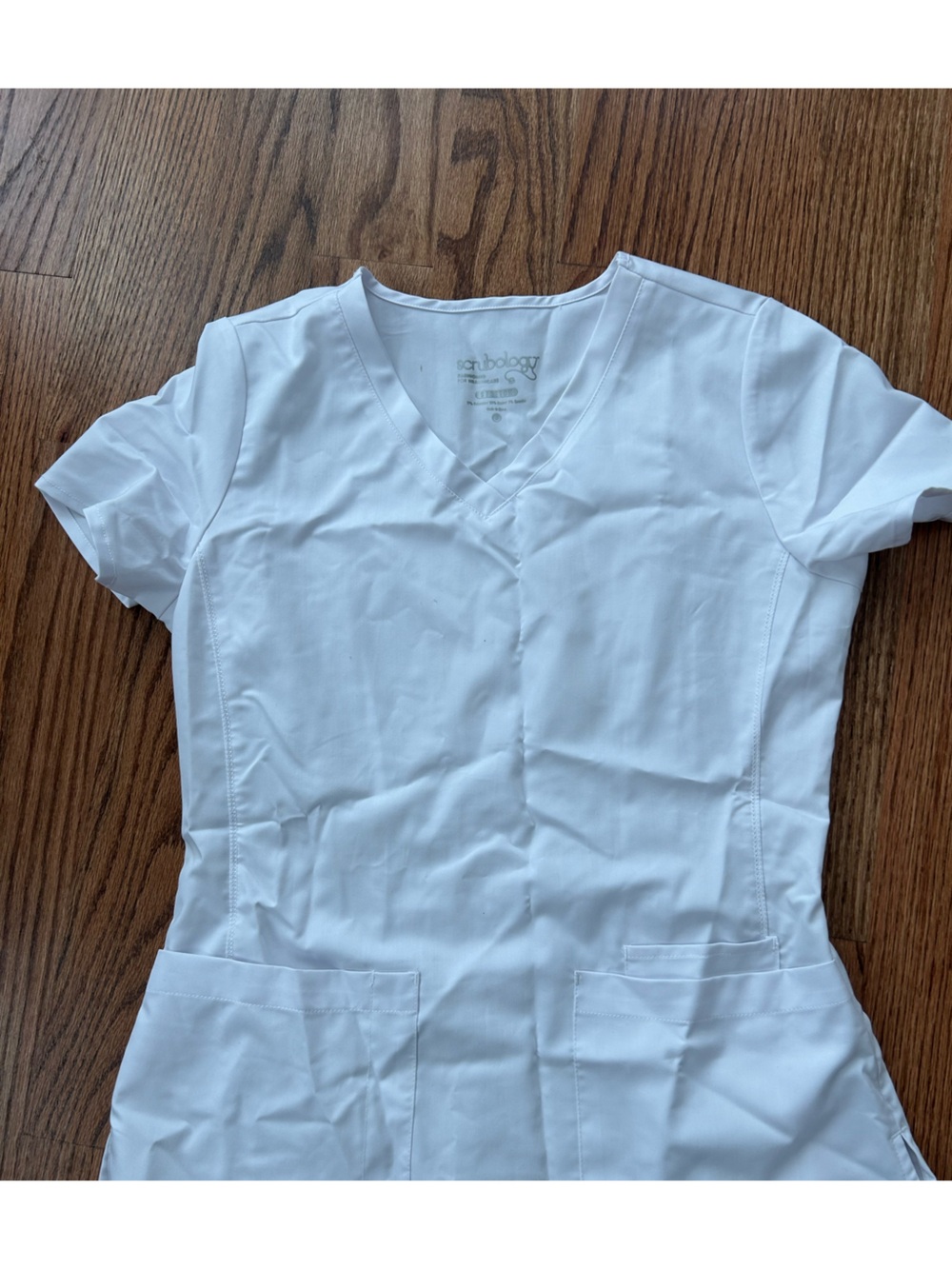 Scrubology white scrub shirt